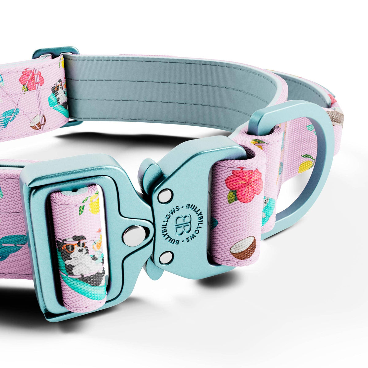 MOXEN 漠尋 犬用項圈商品照-4cm LIGHTER COLLAR|輕量項圈-BalmyBillows Pink 細節#顏色_BalmyBillows Pink
