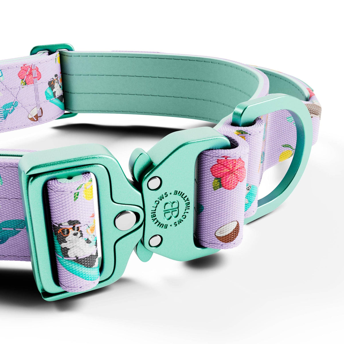 MOXEN 漠尋 犬用項圈商品照-4cm LIGHTER COLLAR|輕量項圈-BalmyBillows Purple 細節#顏色_BalmyBillows Purple