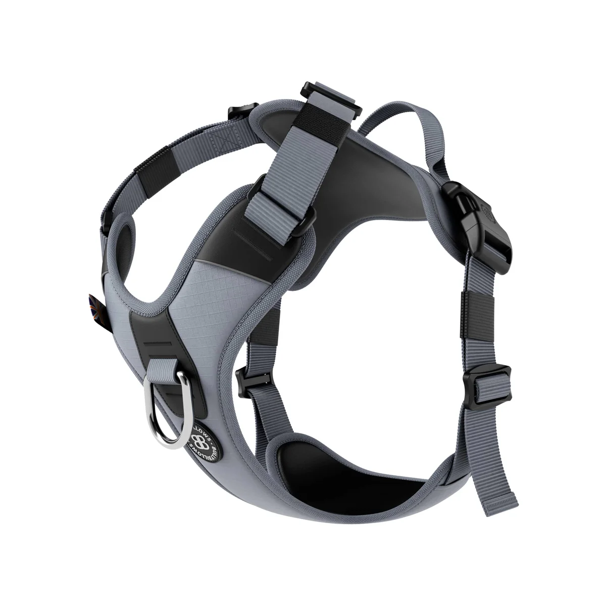 MOXEN 漠尋 犬用胸背商品照-Hurricane Harness|颶風胸背-灰#顏色_灰