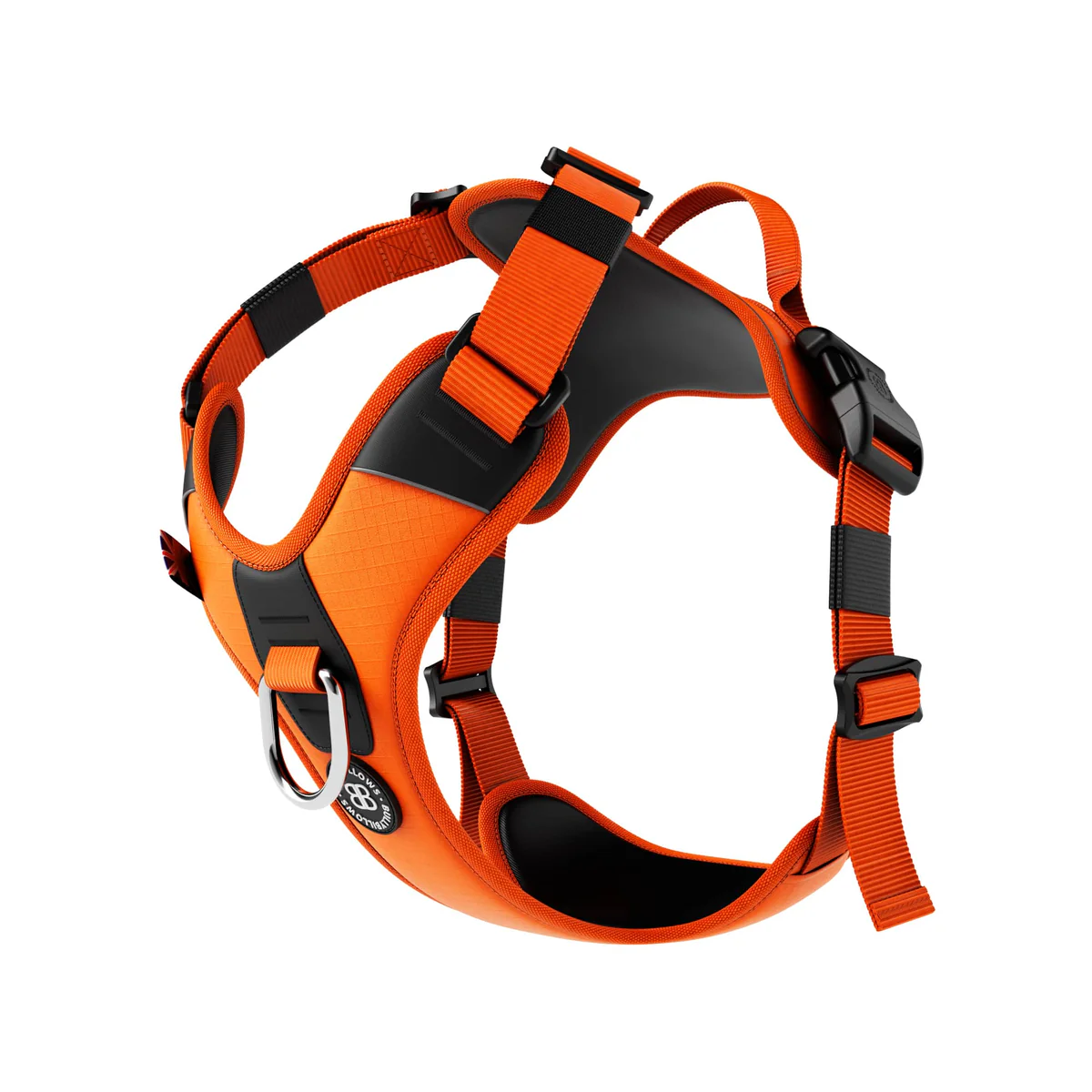 MOXEN 漠尋 犬用胸背商品照-Hurricane Harness|颶風胸背-橘#顏色_橘