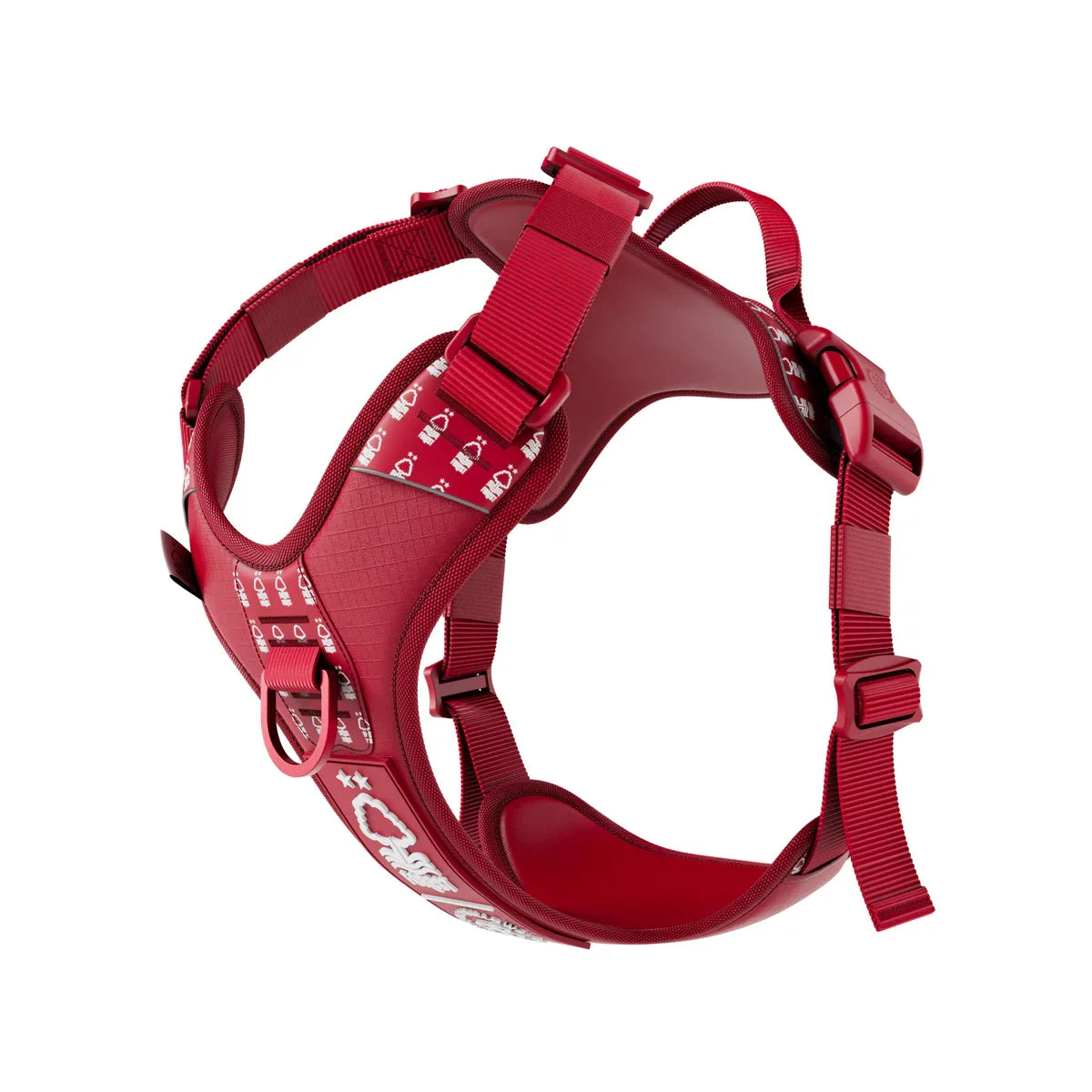 MOXEN 漠尋 犬用胸背商品照-Hurricane Harness|颶風 Nottingham Forest 紅韻限定