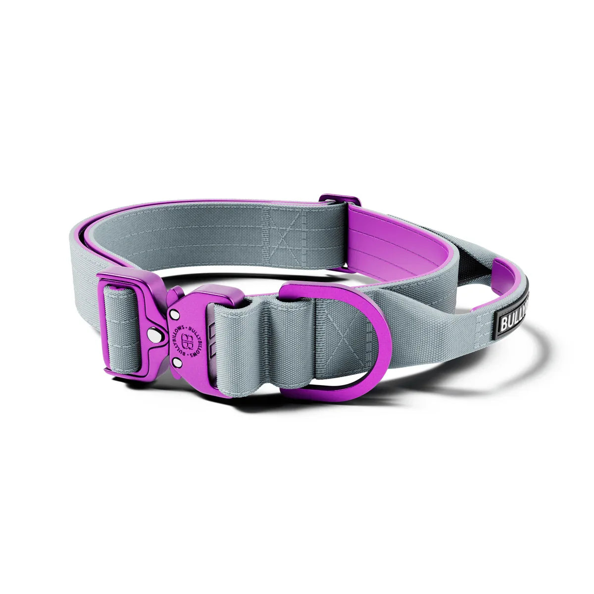 MOXEN 漠尋 犬用項圈商品照-4cm LIGHTER COLLAR|輕量項圈-灰&紫#顏色_灰&紫