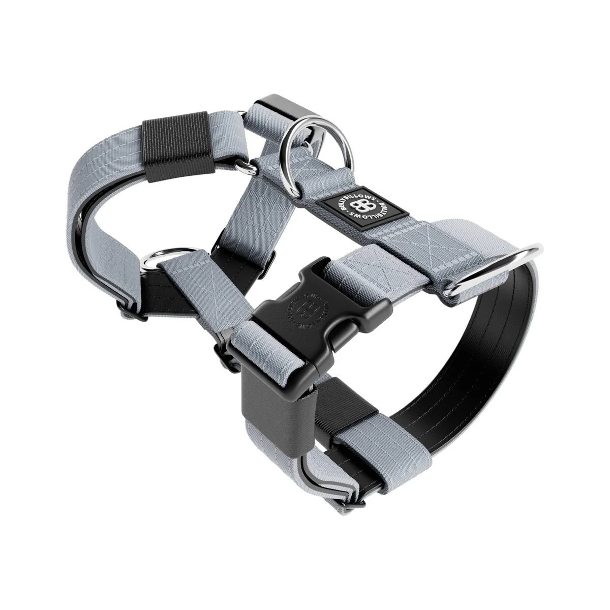 MOXEN 漠尋 犬用胸背商品照-TRI-Harness®|H型防暴衝胸背-灰#顏色_灰
