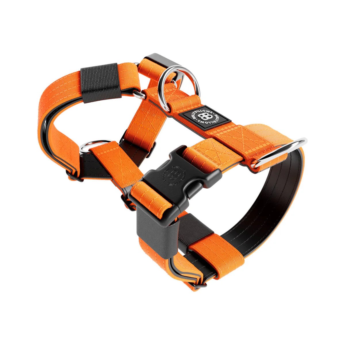 MOXEN 漠尋 犬用胸背商品照-TRI-Harness®|H型防暴衝胸背-橘#顏色_橘