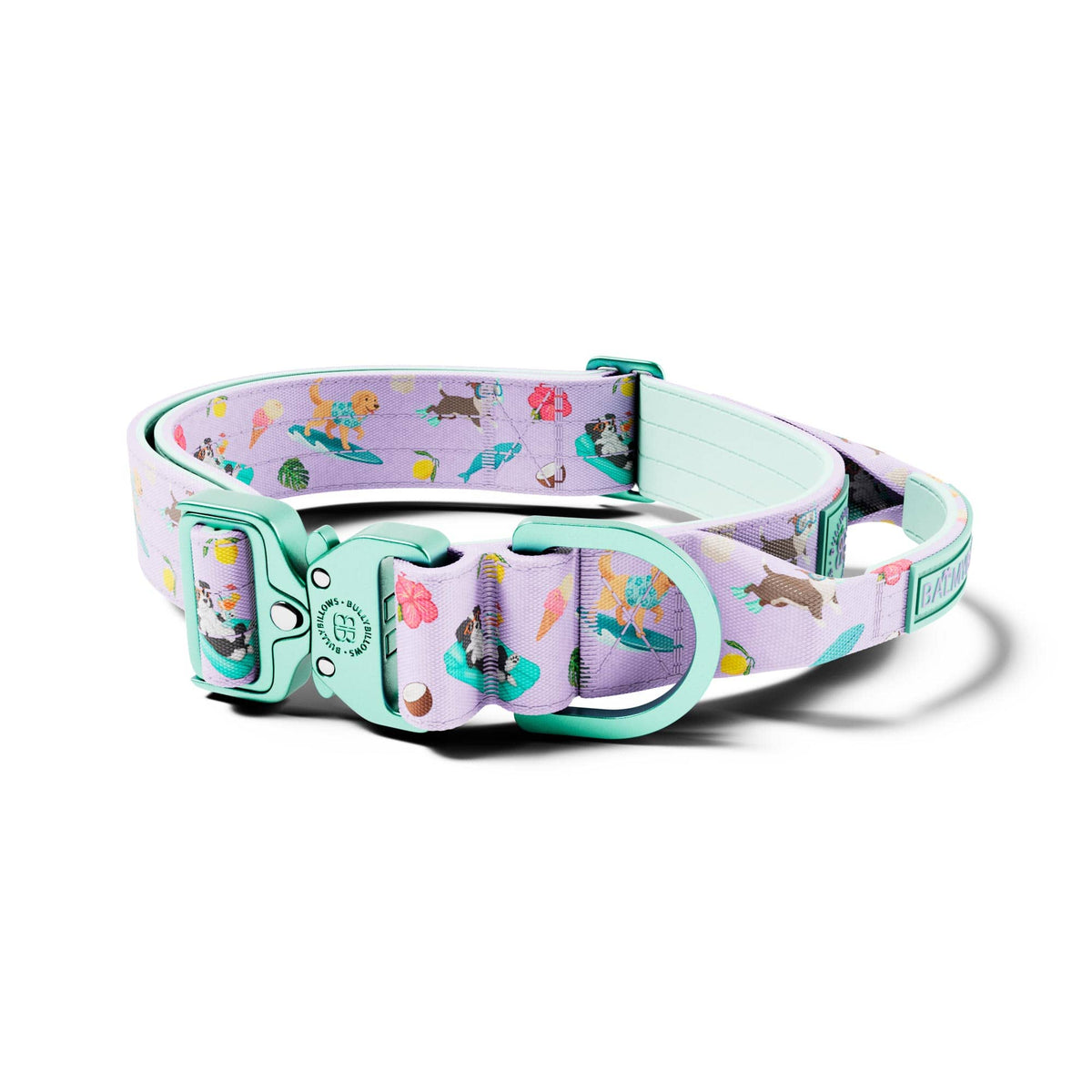 MOXEN 漠尋 犬用項圈商品照－4cm LIGHTER COLLAR｜輕量項圈－BalmyBillows Purple#顏色_BalmyBillows Purple