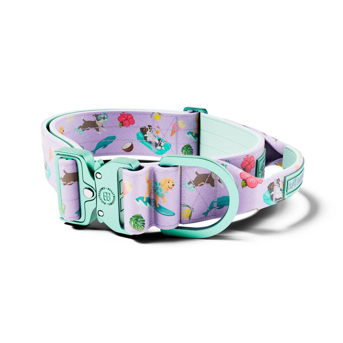 MOXEN 漠尋 犬用項圈商品照－5cm LIGHTER COLLAR｜輕量項圈－BalmyBillows Purple#顏色_BalmyBillows Purple