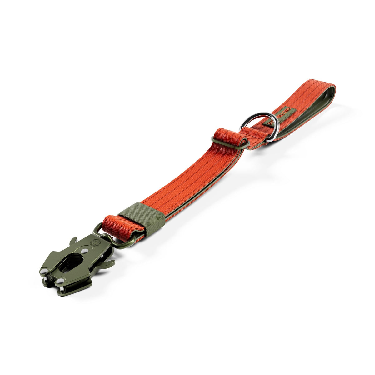 MOXEN 漠尋 犬用裝備商品照－Traffic Handle V2｜通勤短繩－橘&軍綠#顏色_橘&軍綠
