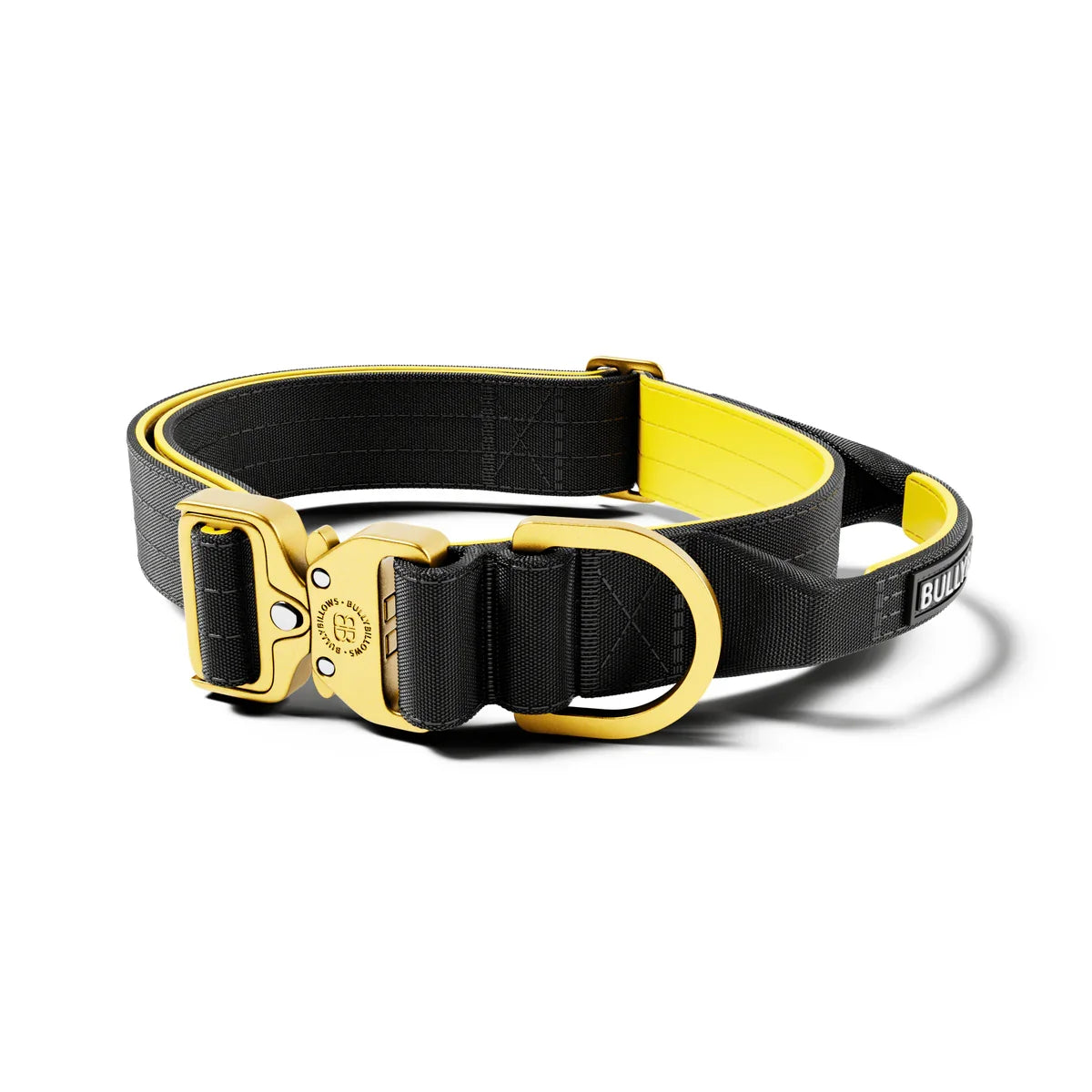 MOXEN 漠尋 犬用項圈商品照－4cm LIGHTER COLLAR｜輕量項圈－黑&金#顏色_黑&金