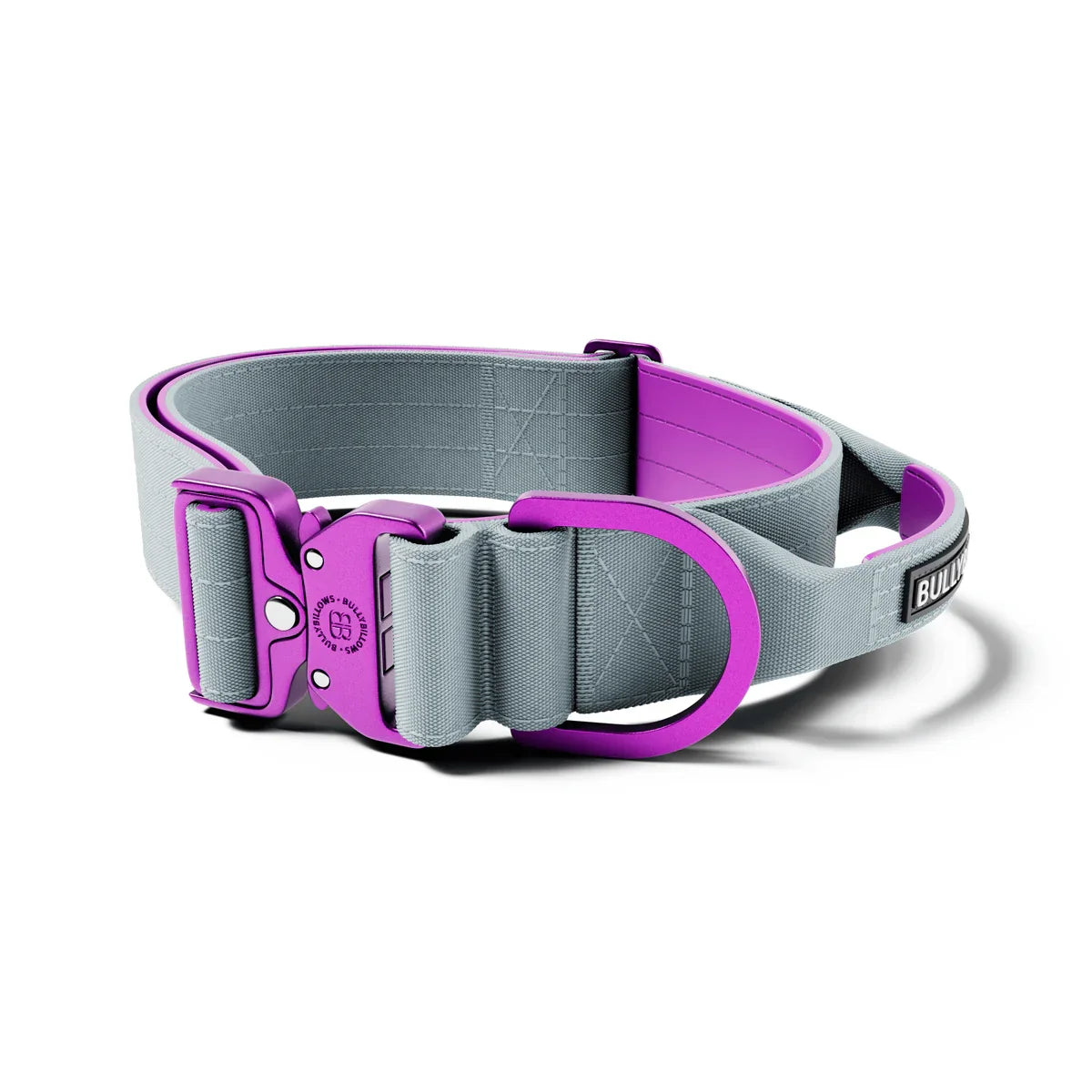 MOXEN 漠尋 犬用項圈商品照－5cm LIGHTER COLLAR｜輕量項圈－灰&紫#顏色_灰&紫