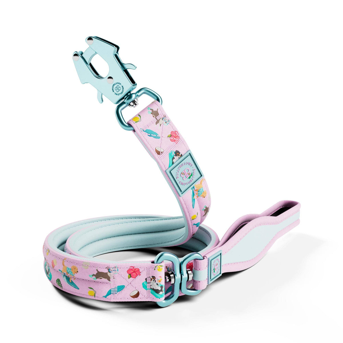 MOXEN 漠尋 犬用牽繩商品照－1.2m LIGHTER Lead｜輕量牽繩－BalmyBillows Pink#顏色_BalmyBillows Pink