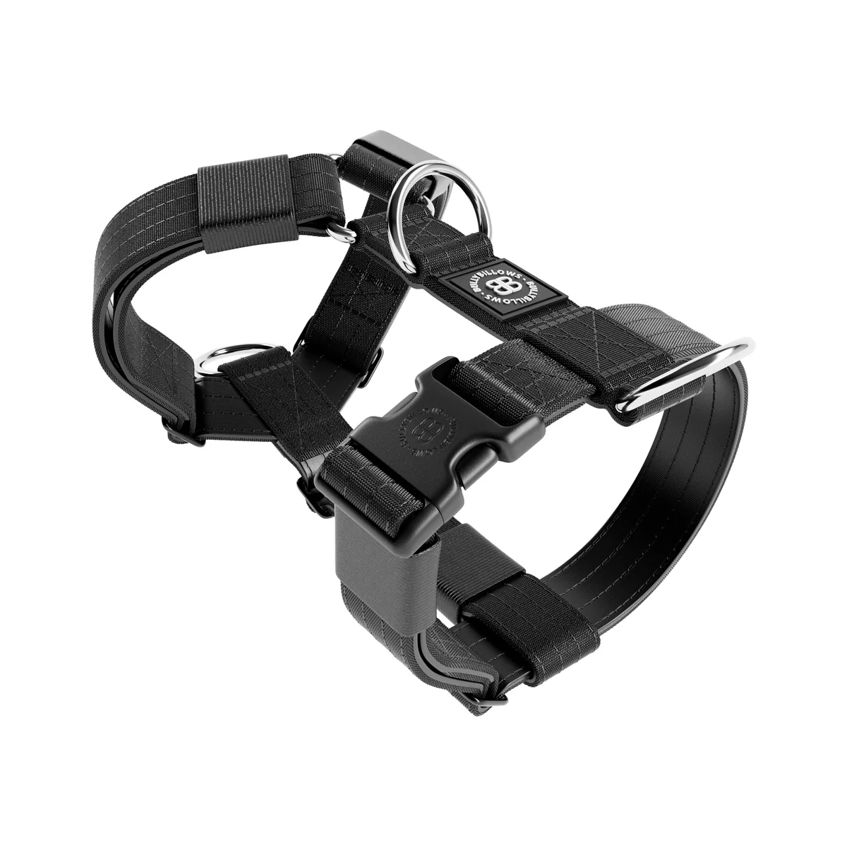 MOXEN 漠尋 犬用胸背商品照－TRI-Harness®｜H型防暴衝胸背－黑#顏色_黑